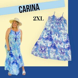 LuLaRoe Resort Carina Tiered Maxi Dress NWT 2xl